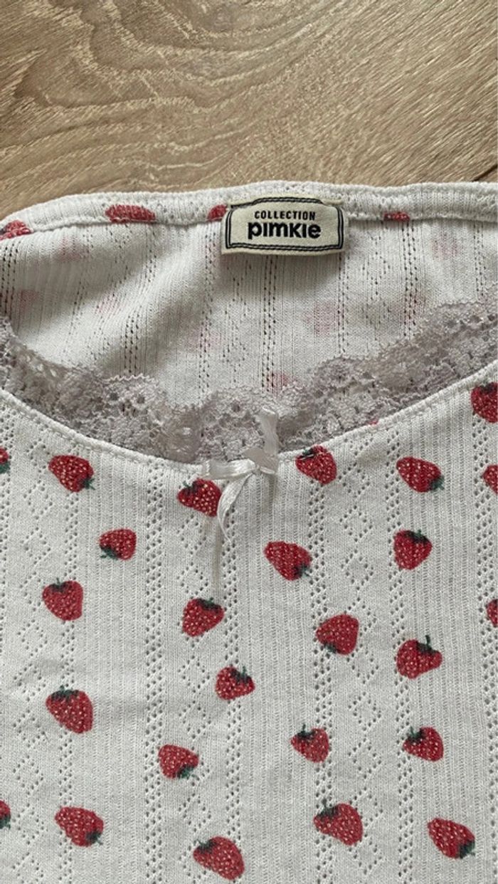 Débardeur fraise taille M - photo numéro 3