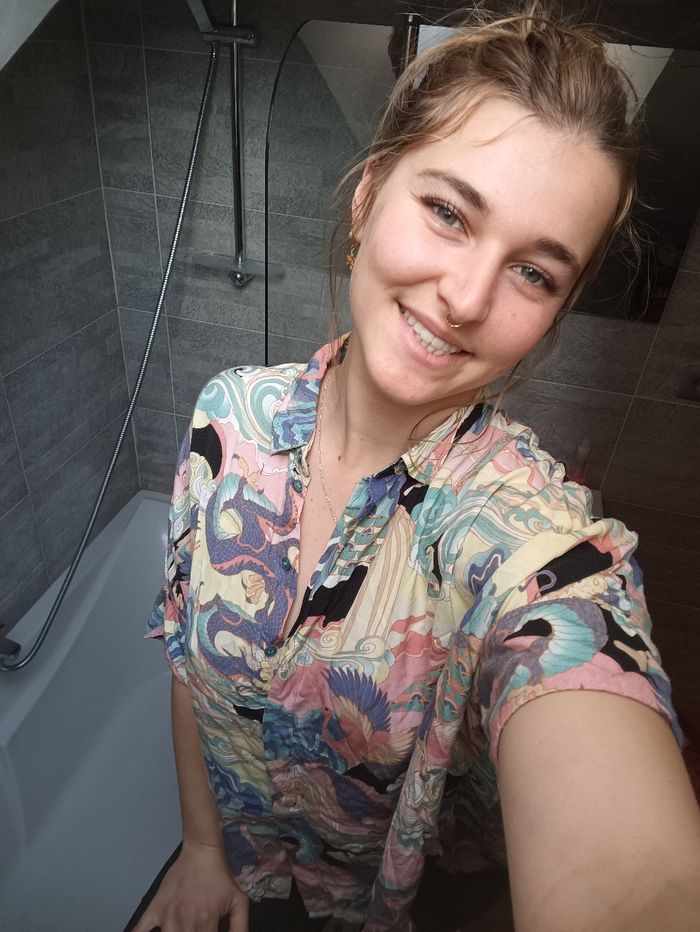 Chemise oversize à motifs