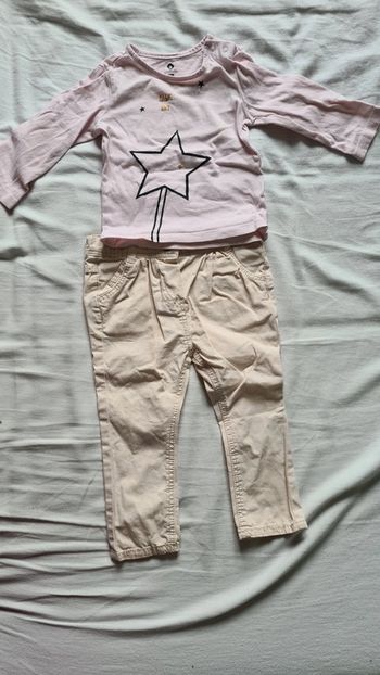 Ensemble pantalon léger t-shirt manches longues