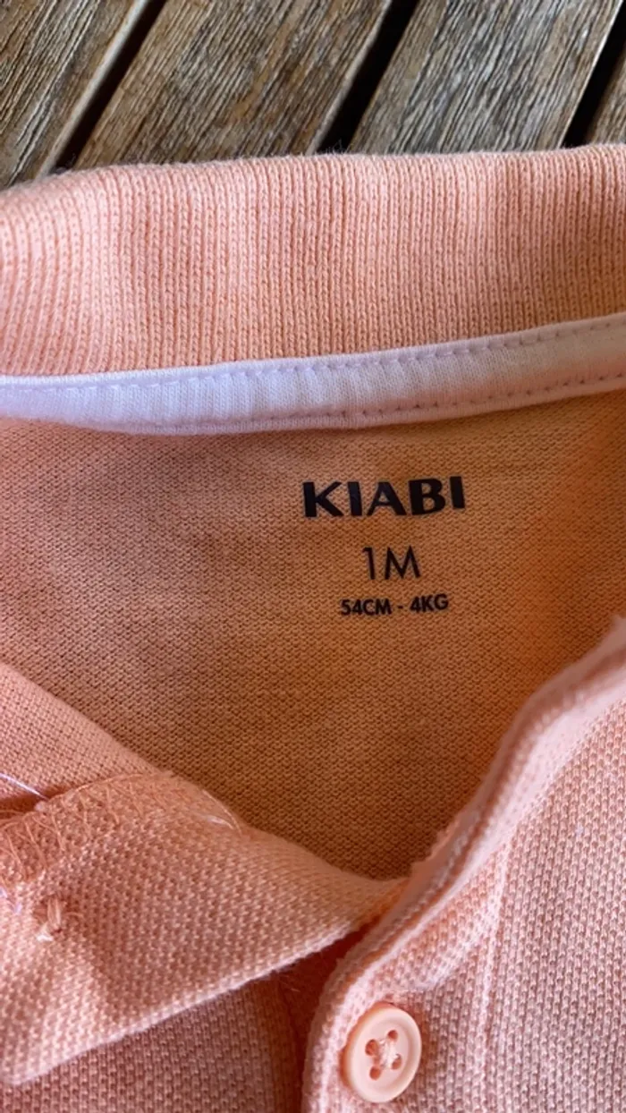 Lot pantalon + t-shirt + polo Kiabi bébé garçon - 1 mois - photo numéro 8