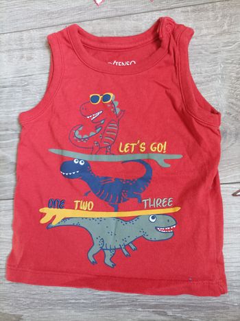 Débardeur dinosaure 12 mois