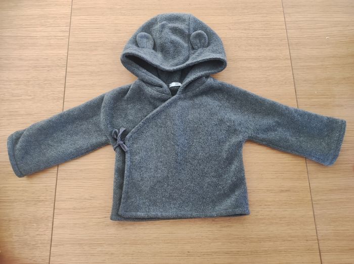 Veste grise chaude ourson - photo numéro 3