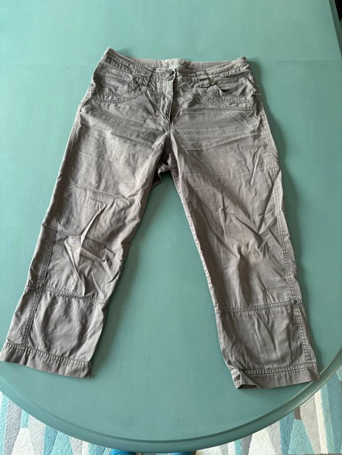 Pantacourt gris Fleur de Sel taille 40