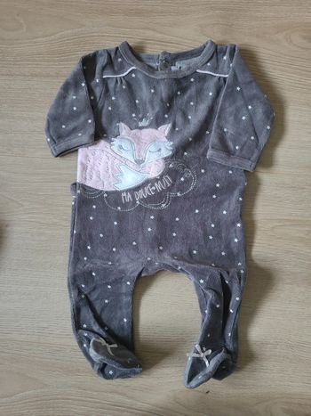 Pyjama velours 1 mois