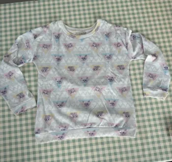 Sweat fin motifs chats Pull&Bear taille M