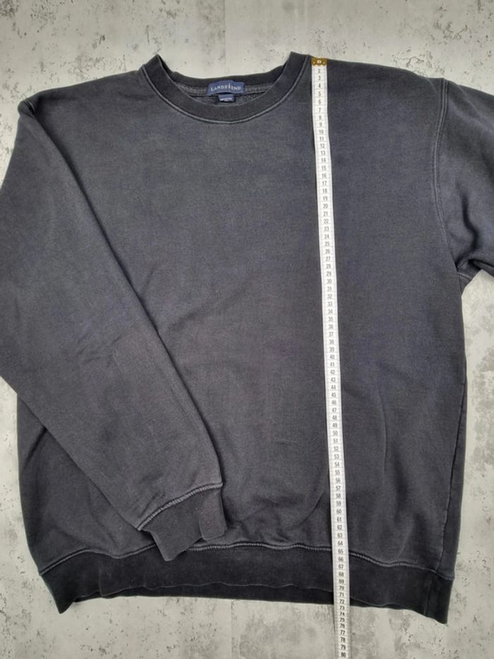 Sweat col rond Lands’ End noir – Taille L Homme - photo numéro 6