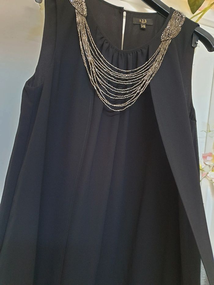 Robe en crêpe Tunique longue 123 Taille 42 - photo numéro 5