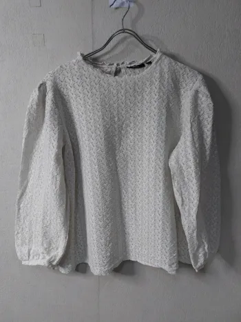 Haut blanc manche longue "Kiabi"