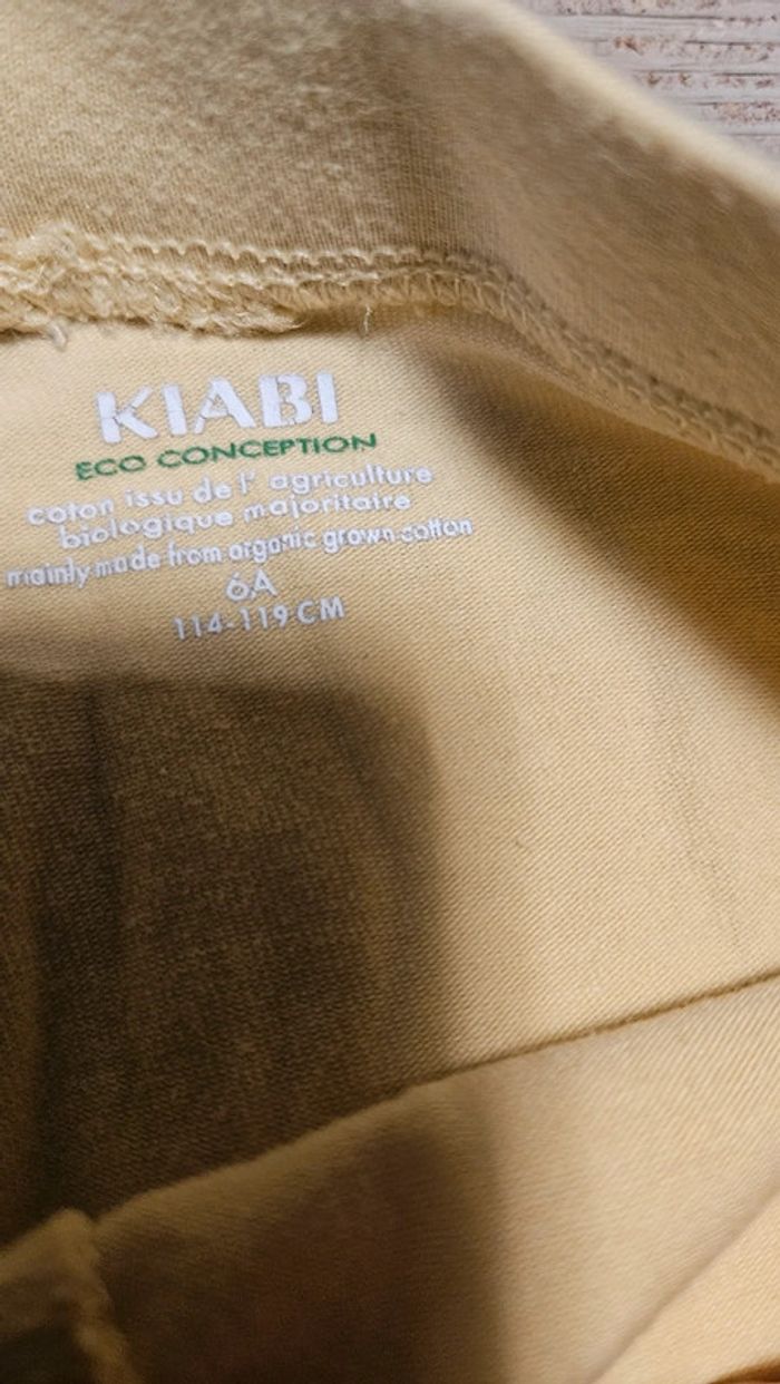 Legging 3/4 jaune trés clair, Kiabi, 6 ans, nickel - photo numéro 3