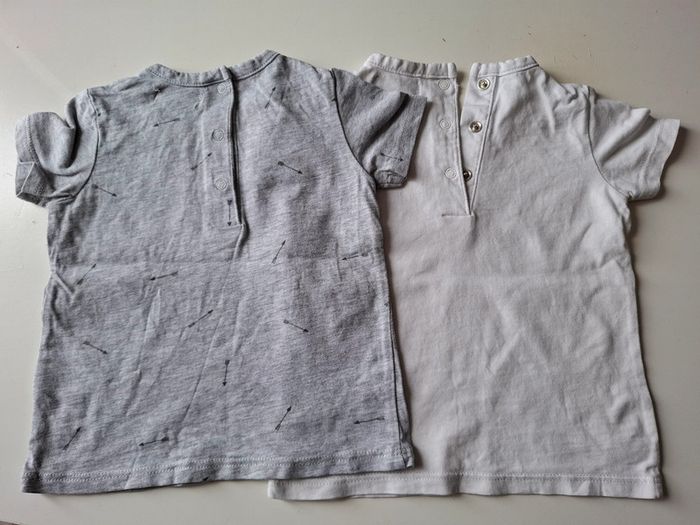 Lot de 2 T-shirt La redoute Baby taille 9 mois - photo numéro 2