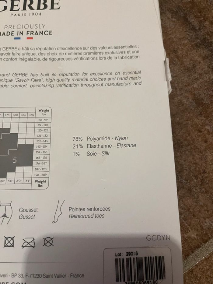 Collant Gerbe modèle Dynastie taille 4 - photo numéro 4