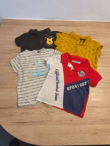 Lot tee-shirt manches courtes 18 mois