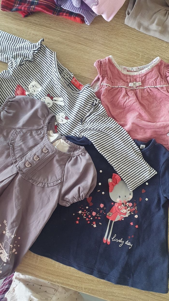 Lot vetement bébé fille 6 mois automne hiver - photo numéro 7