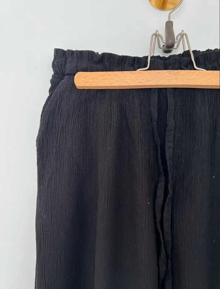 Pantalon à jambes larges plissé Primark taille L (taille petit) - photo numéro 7
