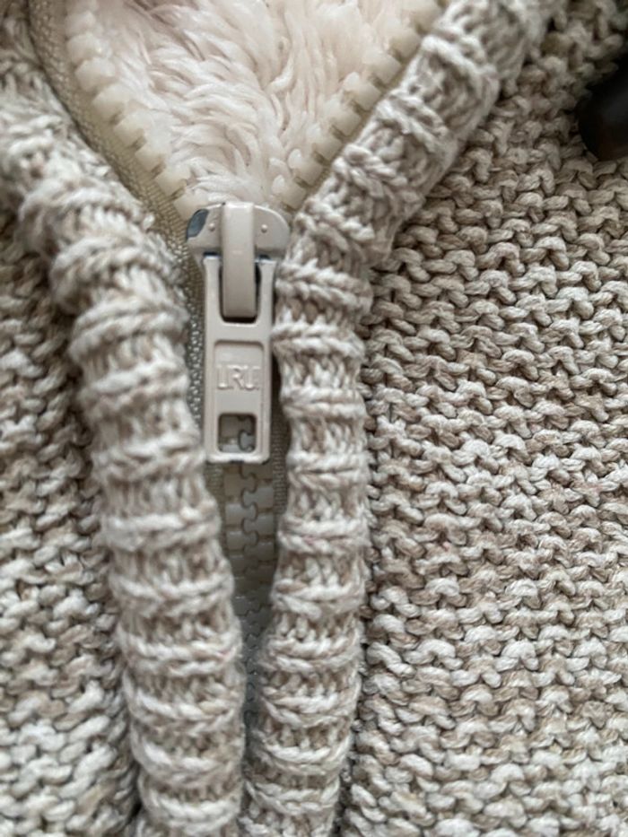 Gilet zippé / manteau chaud avec capuche intérieur doux - Kimbaloo - 12 mois - TBE - photo numéro 3