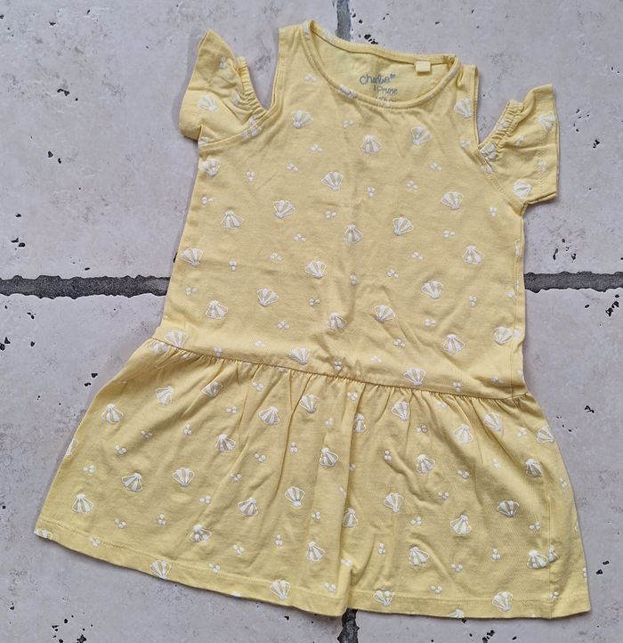 Robe d'été jaune Charlie & Prune 3/4 ans neuve - photo numéro 1