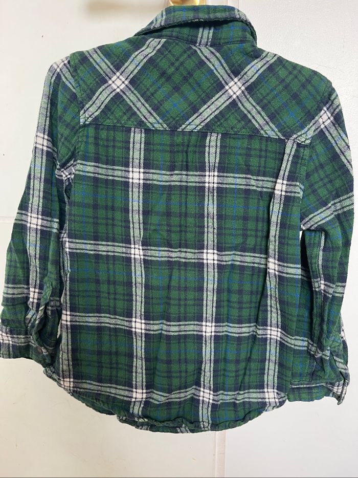 Chemise à carreaux Kiabi vert - photo numéro 3