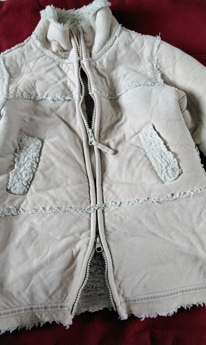 Manteau  ,style  peau  de  mouton  ,intérieur molletonné  ,Children  Everywzar  Tex , 3 ans - photo numéro 2