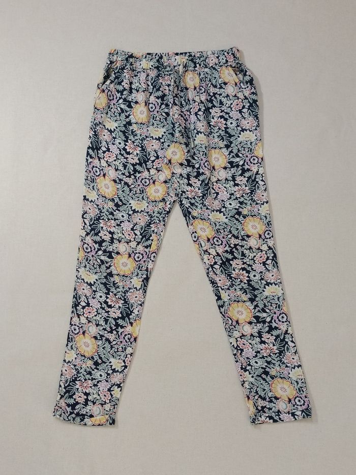 👖 Pantalon fille 12 ans – Fashion Private Company – Motif fleuri - photo numéro 2