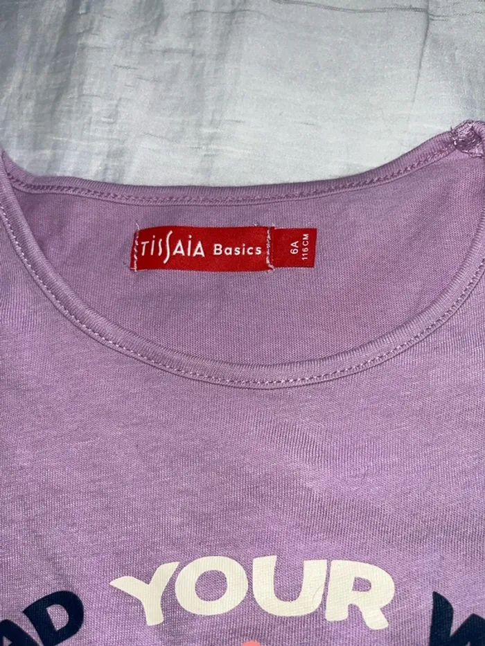 Lot de 2 tshirt fille manches courtes - photo numéro 2