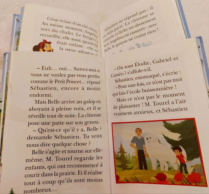 Livres belle et Sébastien le mystère des montagnes et le nouveau professeur - photo numéro 3