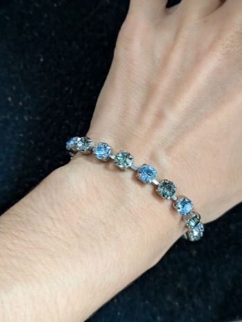 Bracelet a strass bleus
