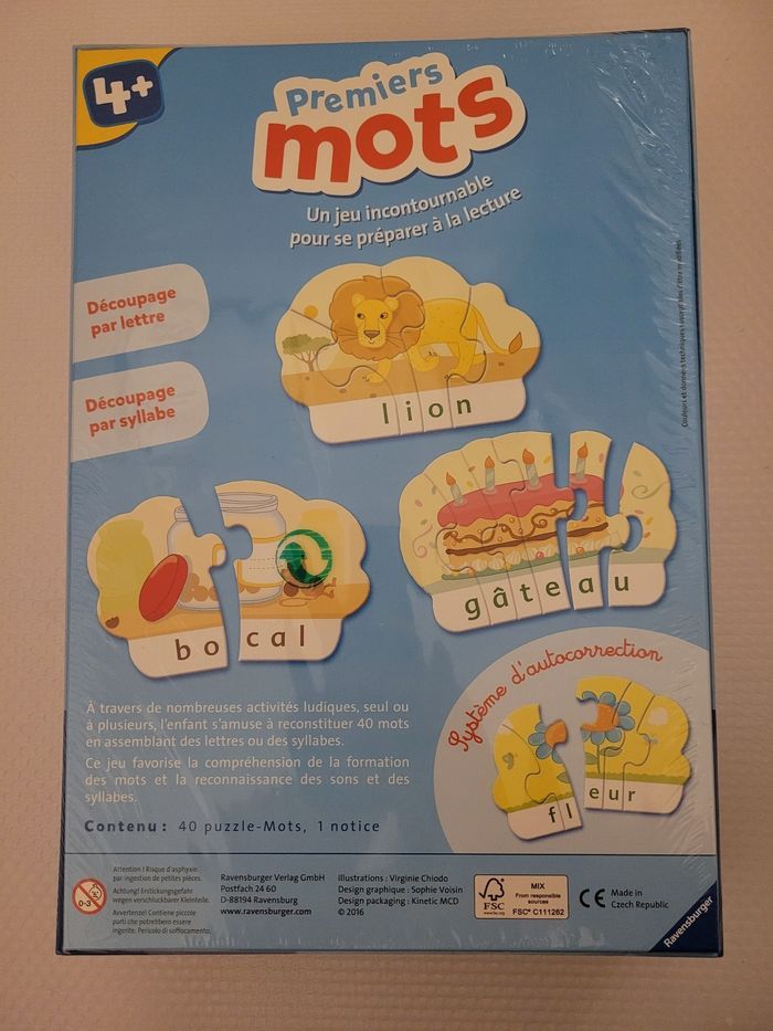 Coffret Apprentissage mes premiers mots 4+ neuf sous blister - photo numéro 2