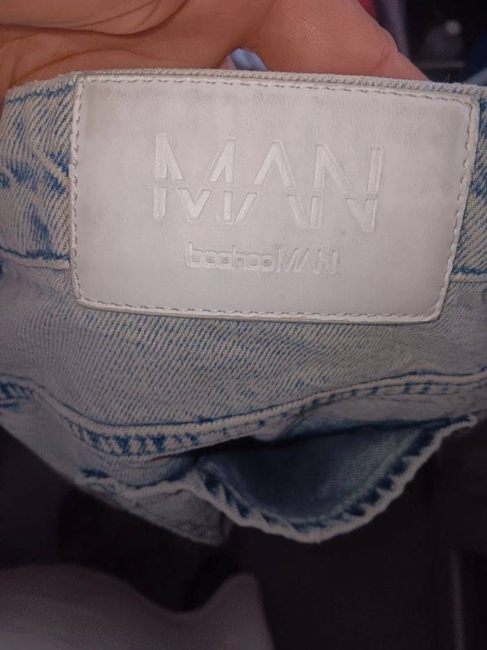 Jean mam taille haute brodé, style vintage 36 - photo numéro 3