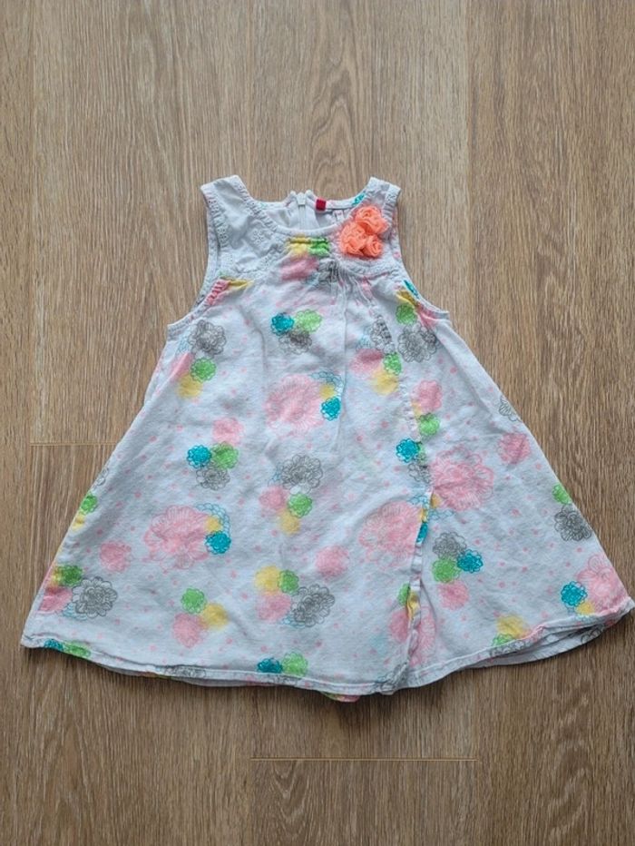 Robe été motifs fleurs Orchestra 2 ans