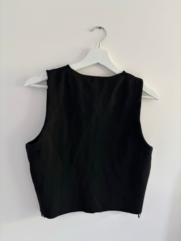 Top chic Zara , taille S noir classe - photo numéro 2