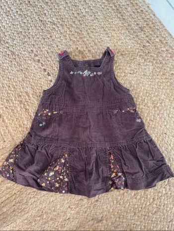 Robe marron côtelée Sergent Major 9 mois