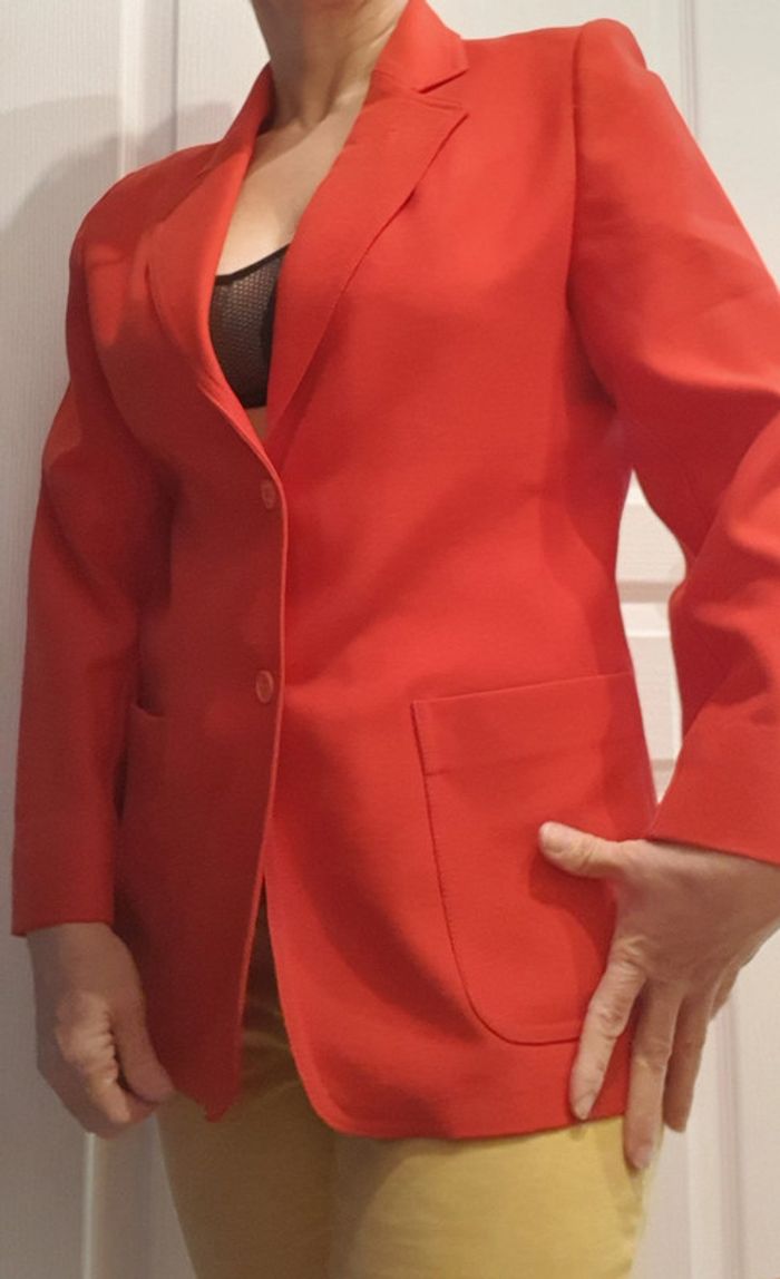 Blazer d'été rouge - Taille S - photo numéro 3