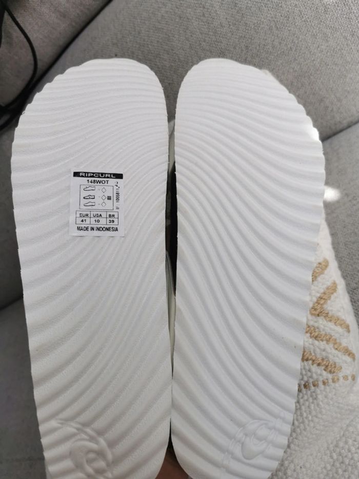 Nu pied sandale mule Rip Curl Stellar blanc taille 41 neuf - photo numéro 4