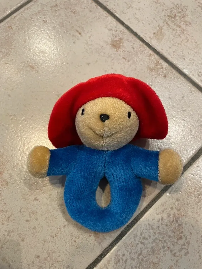 Petite peluche / doudou hochet ours Paddington