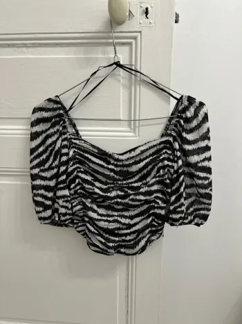 Crop top zebré