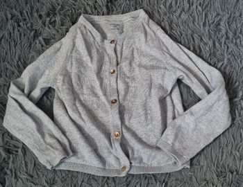 Gilet gris à boutons 3ans