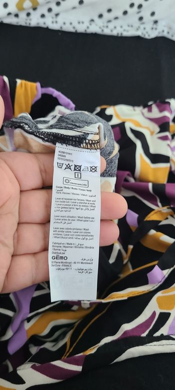 Pantalon large coloré