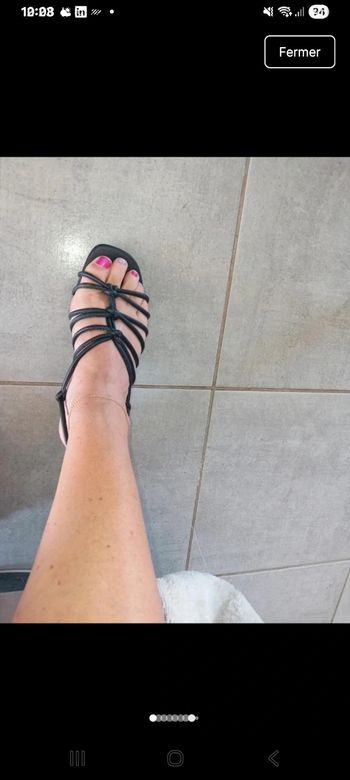 Chaussure été noire taille 38