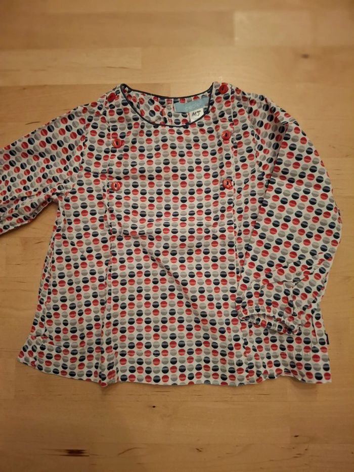 Ensemble 18 mois short velours et chemise et gilet - photo numéro 2