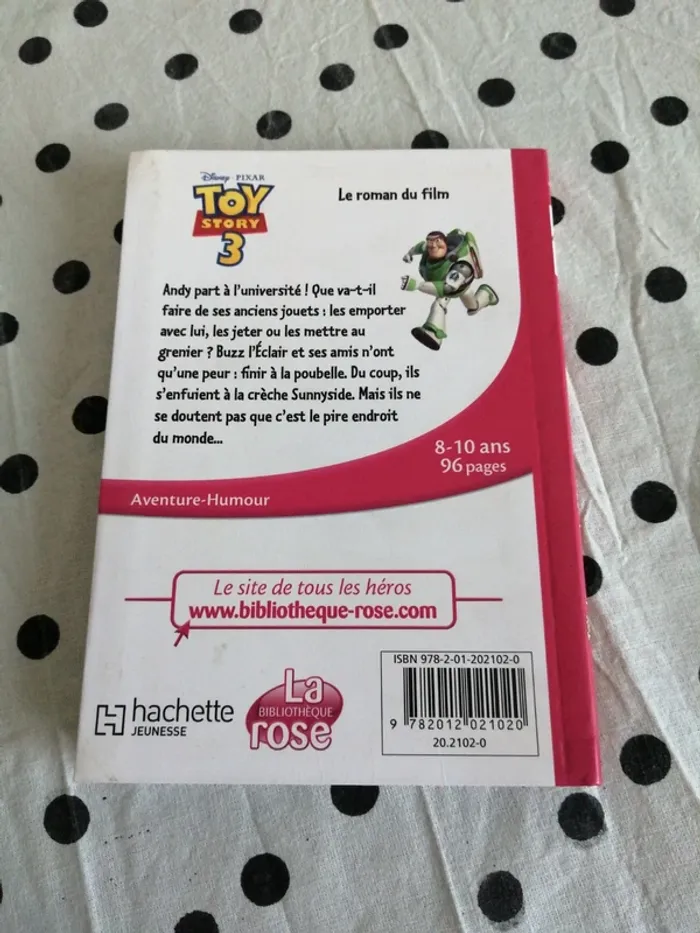 Livre toy story 3 disney pixar / la bibliothèque rose / (8-10ans) - photo numéro 4
