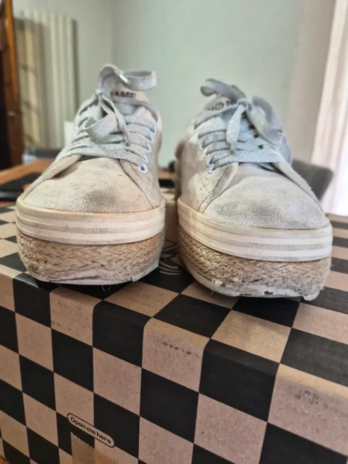 Baskets Nø Name Plateforme Femme – Taille 38 – Couleur Beige - photo numéro 4