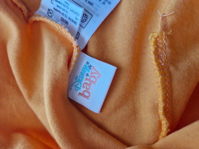 Bonnet Winnie l’Ourson à oreilles 12/24 mois Disney Baby Jaune moutarde orange - photo numéro 2