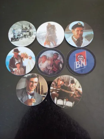 Lot 8 pogs Indiana Jones - BN
