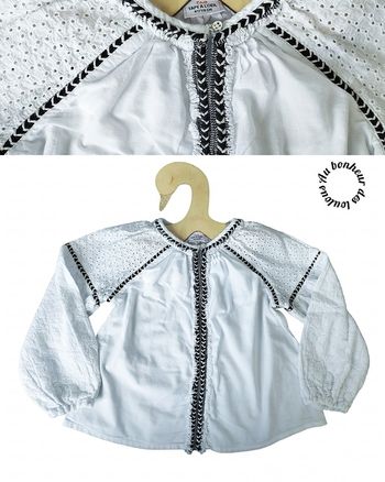 6 ans blouse tape a l'oeil