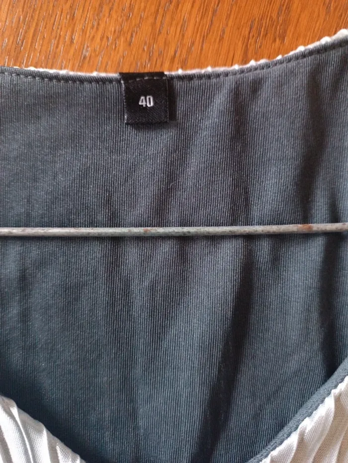 Blouse plissée dégradé de gris 40 - photo numéro 3
