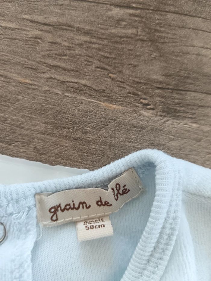 đ pyjama bleu clair grain de blĂ© naissance - photo numĂ©ro 4