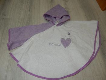 Poncho de bain à capuche "Amour"