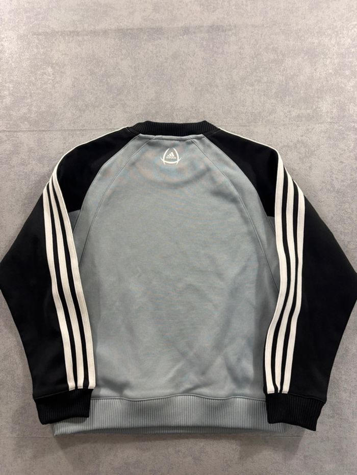 Pull Vintage Adidas 10 ans bleu et noir - photo numéro 5