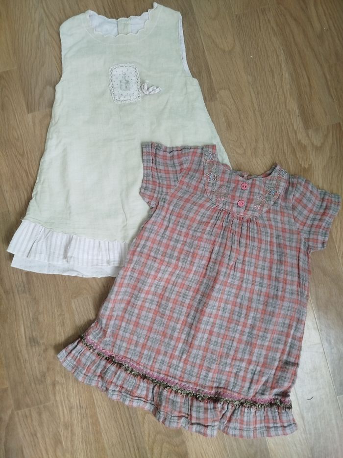 Lot robe d'été bébé fille 9-12 mois - photo numéro 1