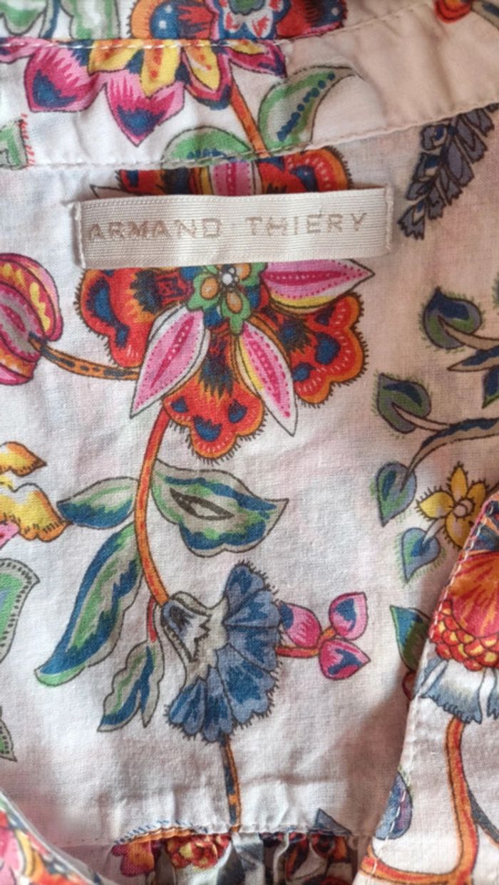 Chemisier fleuri Armand Thiery taille 3 - 40 - photo numéro 3